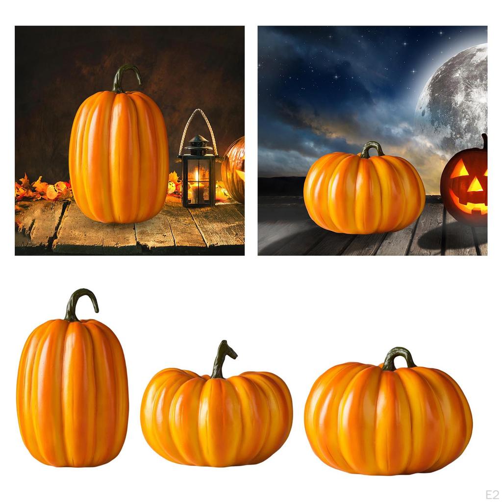 Festive Harvest Resin Pumpkin Decor for Themed Parties