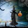 Halloween Witch Statue Craft Decor for Courtyard Backyard Tabletop