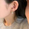 S925 Silver Needle Hong Kong Style Water Drop Earrings for Women - Exquisite 2024 Niche High-End Stud Accessories