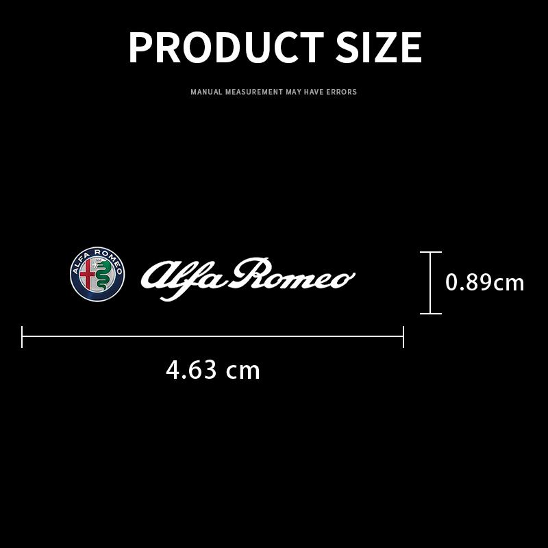 New Car Styling 3D Metal Car Interior Dekoration Stickers Badges Car Accessories For Alfa Romeo 308
