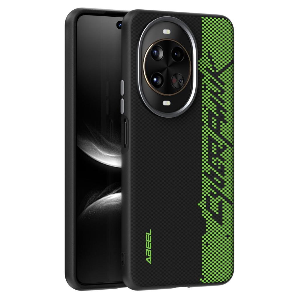 ABEEL For Huawei Nova 14 Pro 5G Case Compatible with MagSafe Printed PC TPU Aluminum Alloy Leather Phone Cover