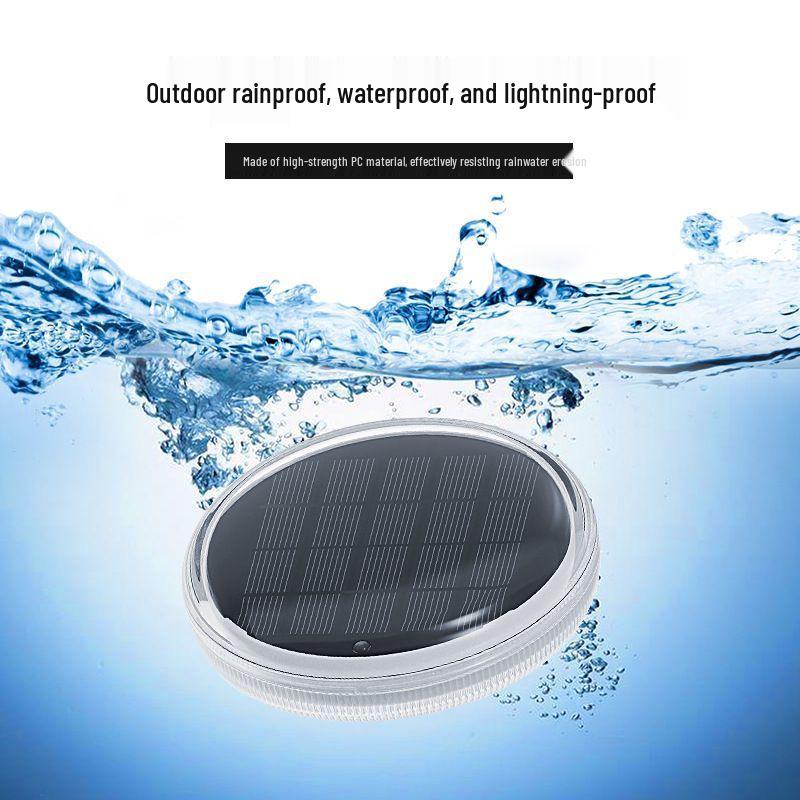 Smart Solar-Powered Floating Light: Colorful Gradient Atmosphere Lamp