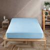 Solid Plain Waterproof Fitted Sheet Mattress Protector Queen King Mattress Cover Anti-bacterial Bed Pad Cover (No Pillow Case)