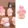 Pink Beauty Pig Figurines Miniatures for Car Dashboard Ornament and Home Office Desktop Shelves Decors Figures Dolls