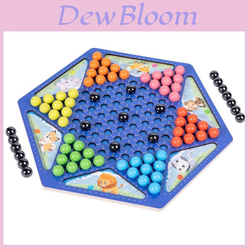 Wooden Childrens Magnetic Puzzle Board Game With Twoinone Checkers For Kids Playroom