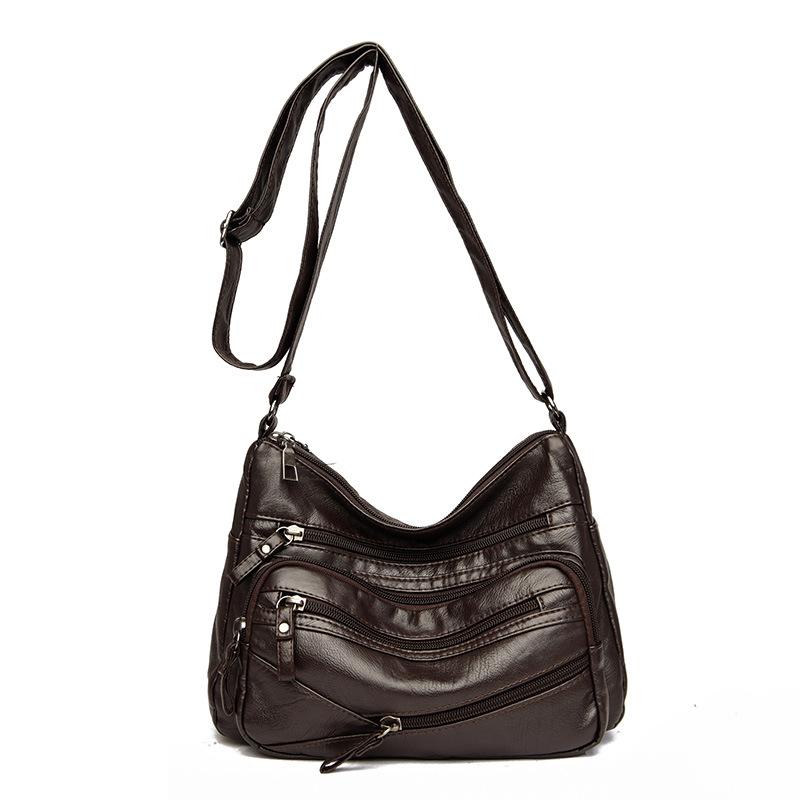 

Сумка для мамы, женская, новая, модная и универсальная, сумка через плечо для женщин среднего возраста, мягкая кожа, большая вместимость, женская модная сумка через плечо, маленькая сумка