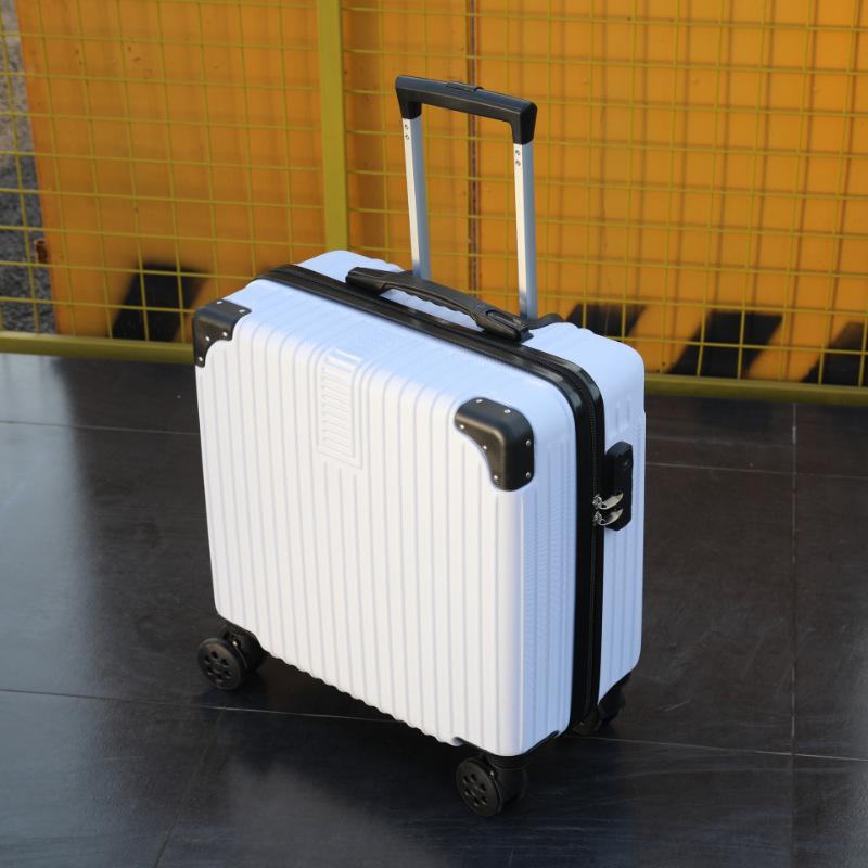 Lightweight Mini Trolley Suitcase with Combination Lock, 18-20 Inch - Ideal for Students and Kids.