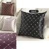 Stylish Multicolored Plaids Throw Pillow Case Square Cushion Cover For Sofa Decor