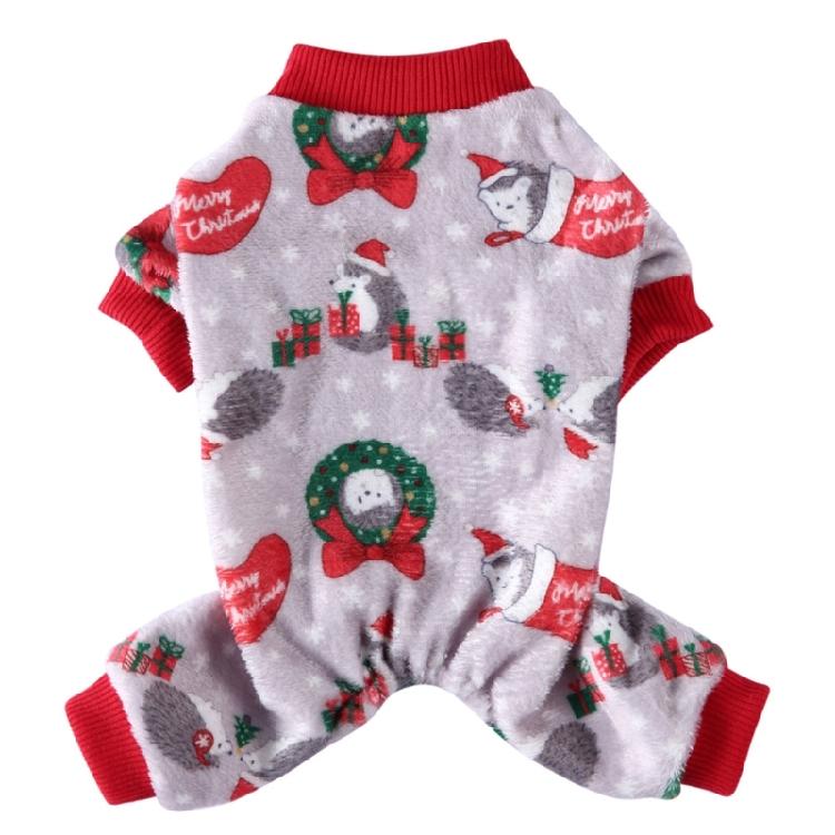 Dog Coat Christmas Theme Pullover for Cold Weather Four-Legged Apparel