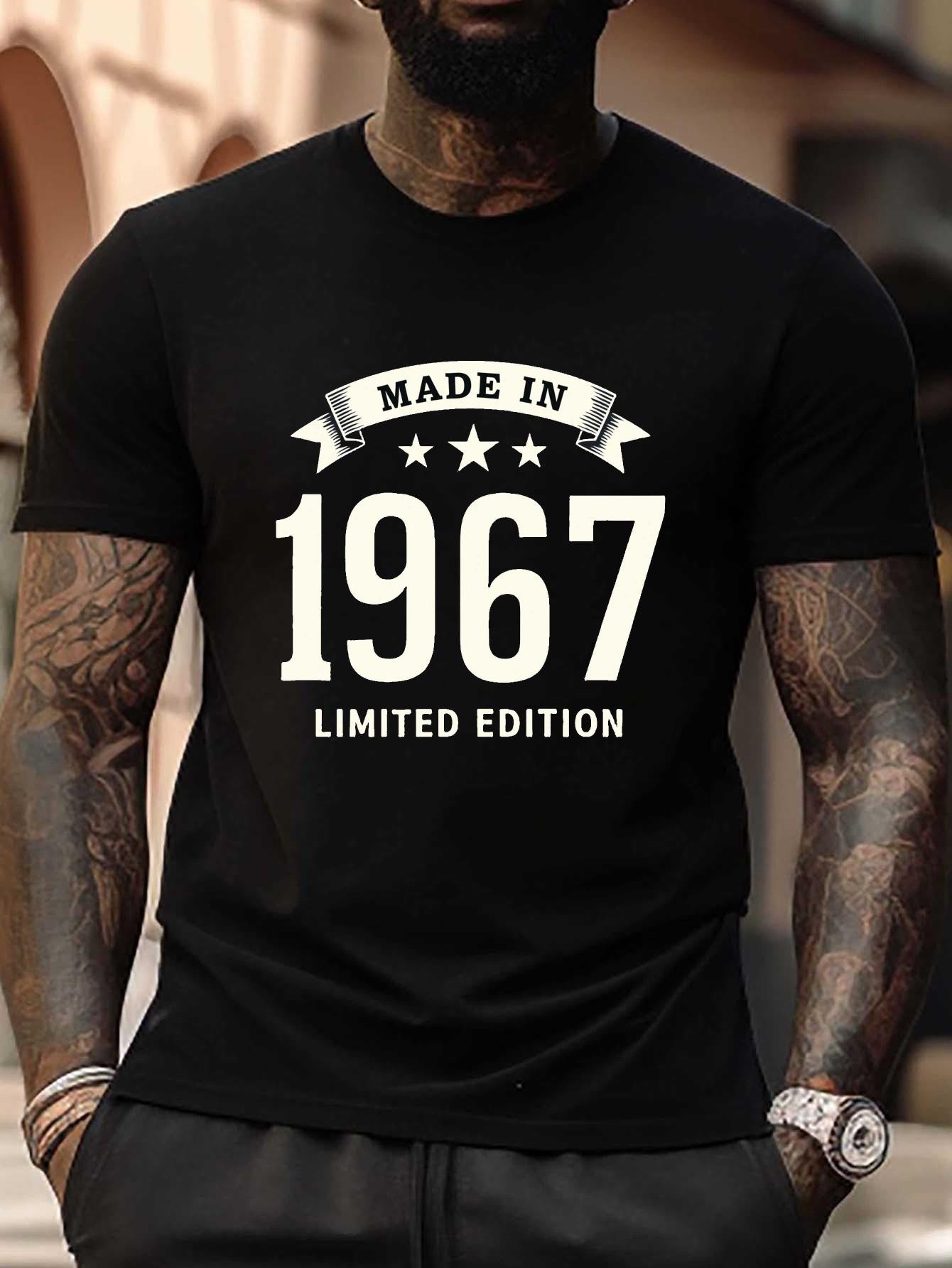 1967 Limited Edition Plus Size T-shirt - Vintage-Inspired Geometric Print XL