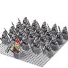 21Pcs/lot Dane Iron Feet Eomer Rohan Warriorr Vs Uruk Hai Army Figrues With Shield Sword Bow Spear Building Blocks Toys for Kids