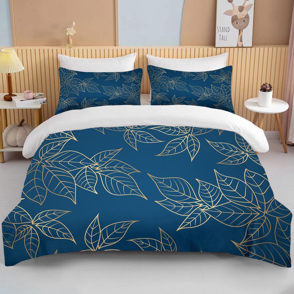 Botanical Flower Double Bed Duvet Cover Bed European Bedding Sets Home Textiles Luxury Pillow Cases Bedroom Bedding Sets