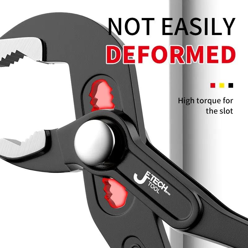 Multi Purpose Adjustable Pliers Quick Release Design Uses for Household Plumbing Pipe Gripping and Turning