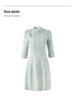 Nanyou Spring New Chinese Style Jacquard Satin Crepe Qipao Dress for Women
