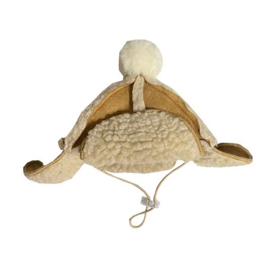 

Зимняя шапка для собак Сохраняет тепло Стильная Мягкая Текстура Удобная Яркая Дышащая Милая S коричневый