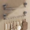 Wall Mounted Suction Cup Kitchen Hook Adjustable Utensil Holder  Bathroom