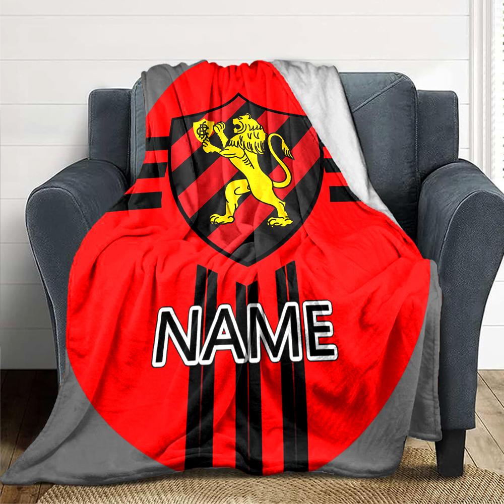 Custom Name Schalke Team Crest blanket for Couch & Bed, Plush Cozy Fuzzy Blanket Super Soft & Warm Blankets for Fall and Winter. 0908259