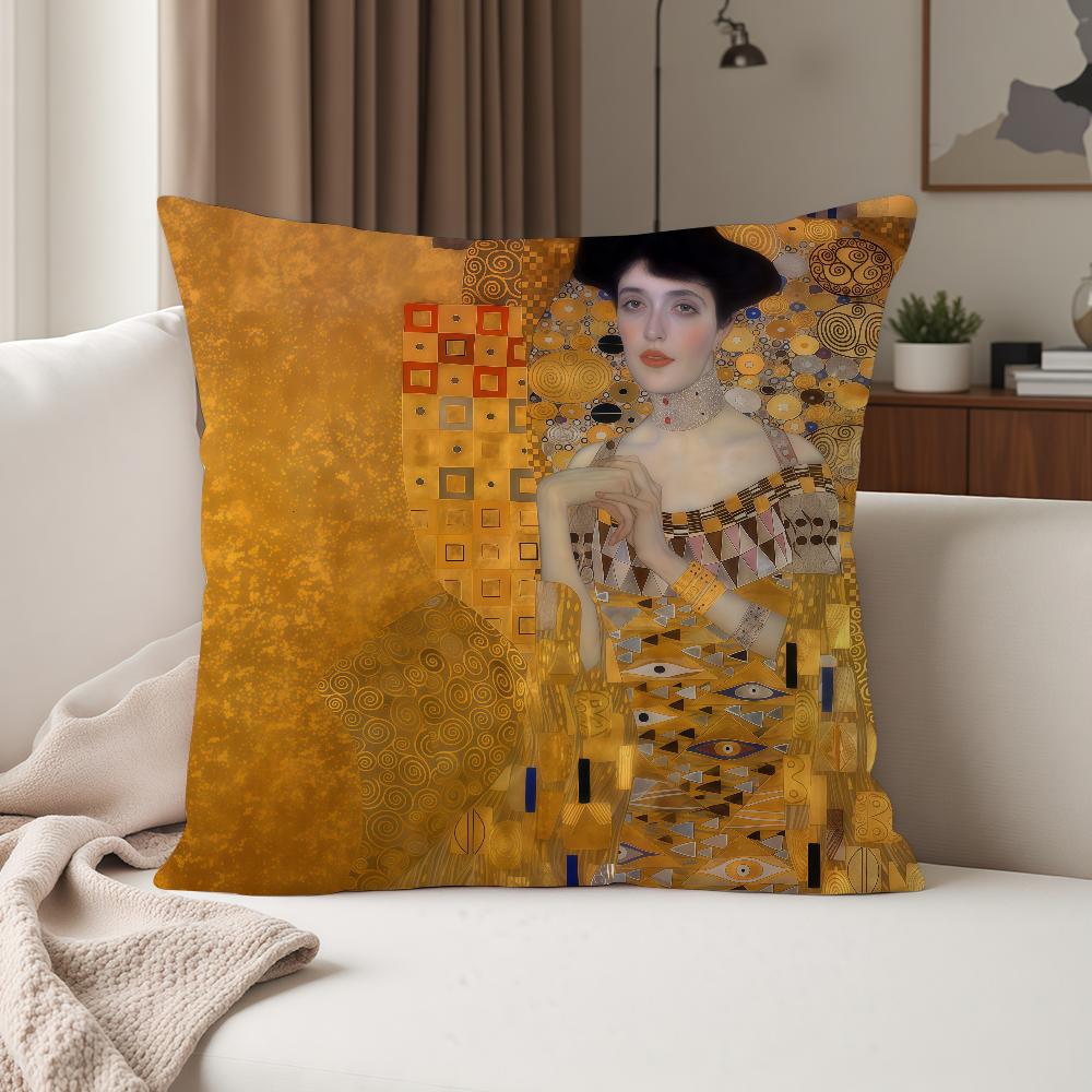 Federa Cuscino Il Bacio G-Gustav K-Klimt Adatta Per Camere da Letto Soggiorni Auto Decorazione Casa