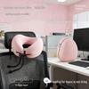 U-Shaped Memory Foam Travel Pillow with Storage Box – Anti-Head Tilt Neck Support for Side Sleepers