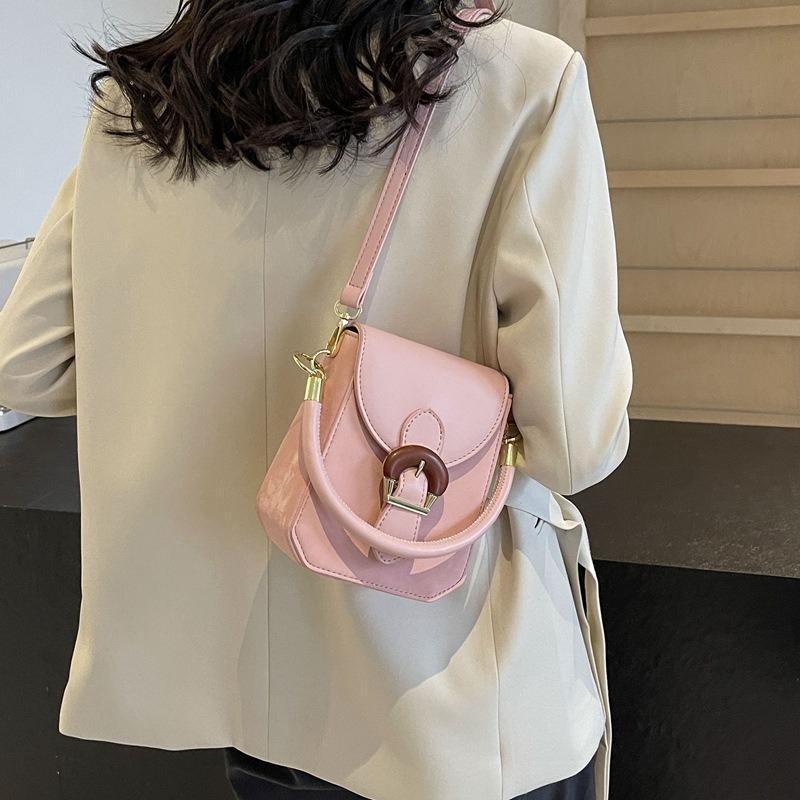 High-end Bags for Women 2024 New Fashion Horseshoe Buckle Handbags Popular One-shoulder Cross-body Small Square Bag