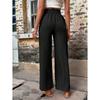 YYFS Women's Fashion Casual Solid Color Print High Waist Trousers Pants & Capris