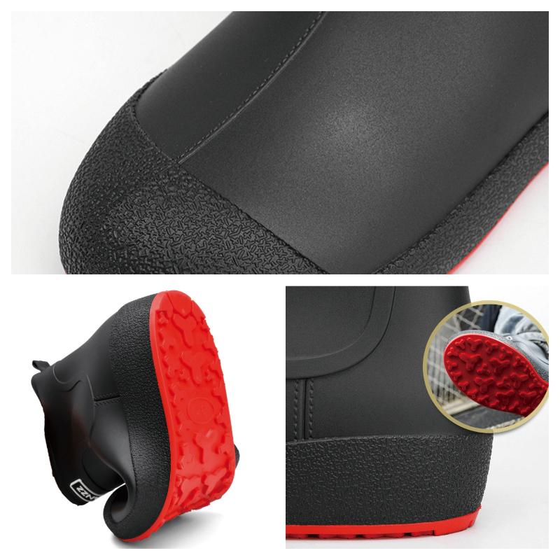 New Men's Work Rain Boots Fashion Couple Rain Boots Outdoor Platform Non-slip Men Boots Casual Boots