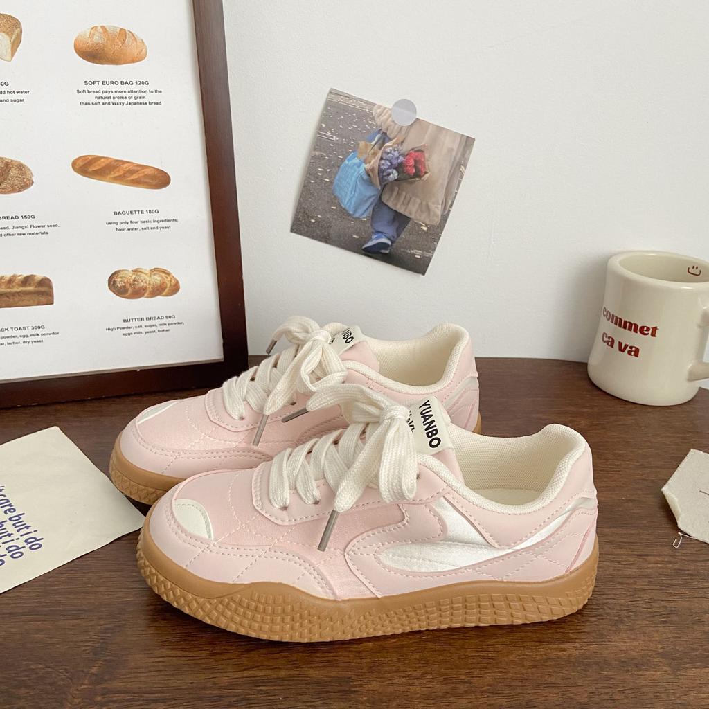 Versatile casual little white shoes women's 2025 new spring and autumn new breathable soft-soled students cute casual board shoes