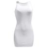 Abito Canotta Sexy a Coste da Donna Vestiti Senza Maniche Slim Fit