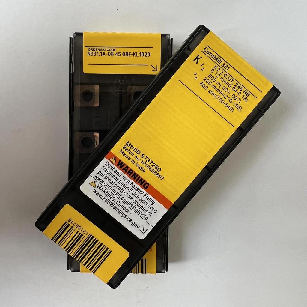 Original Sandvik / N331.1A-084508E-KL 1020 / CNC lathe carbide blade 10 PCS