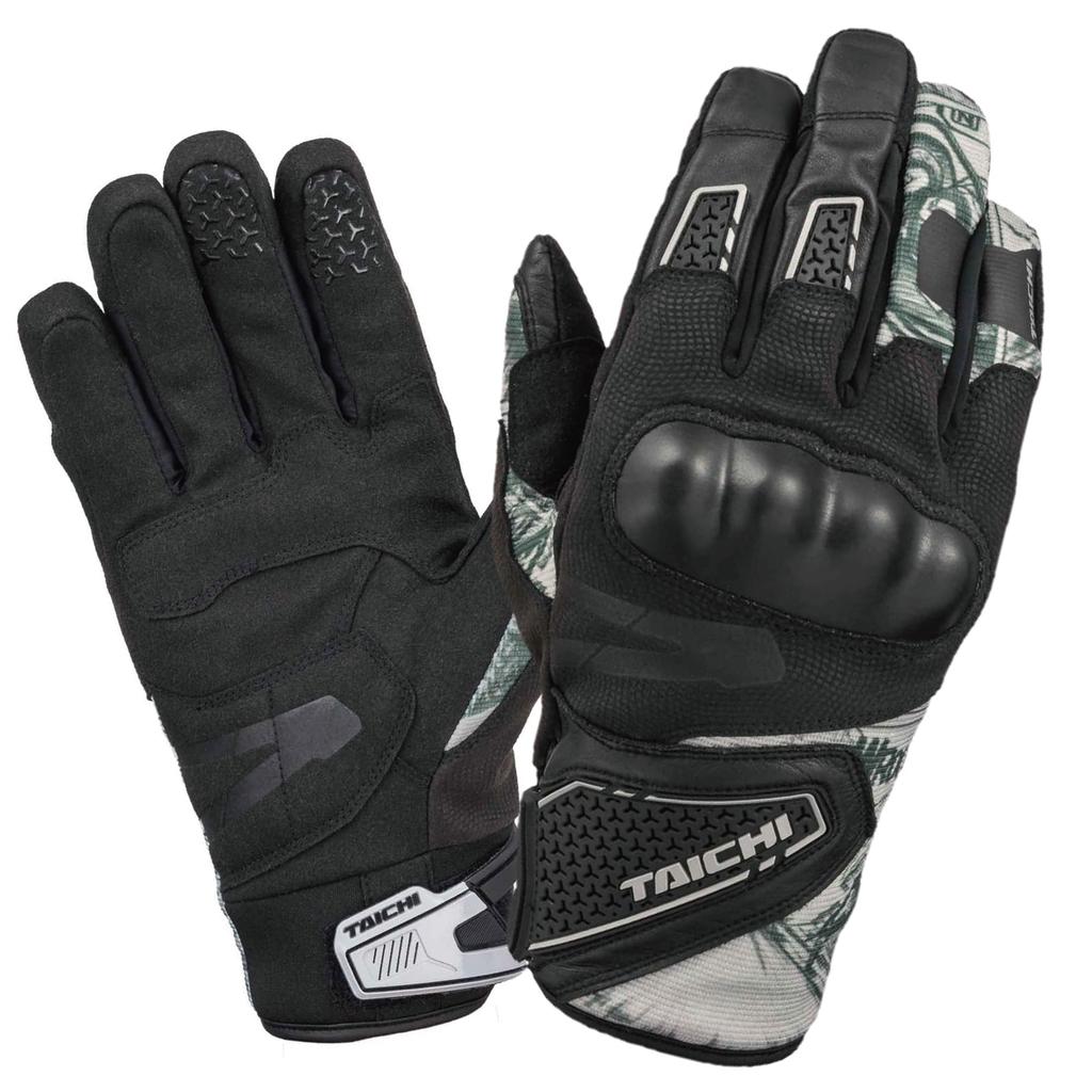 RS Taichi Moto Urban Winter RST663 Comic Size for Autumn and Winter Motorcycle Cold and Touchscreen with Protector Gloves, Gray, M, Riding,