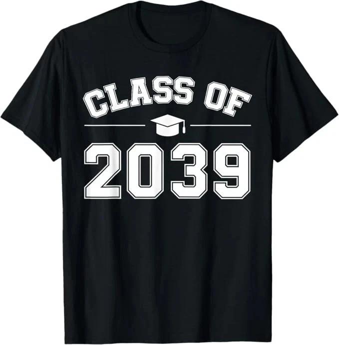 Class Of 2039 Grow With Me First Day Of School Graduation Tshirt S