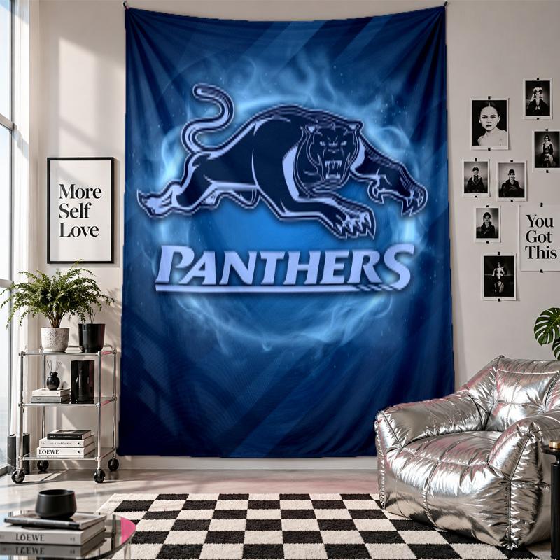 Penrith Panthers Wall Tapestry Home Decor Wall Hanging Cloth for Bedroom Living Room Background