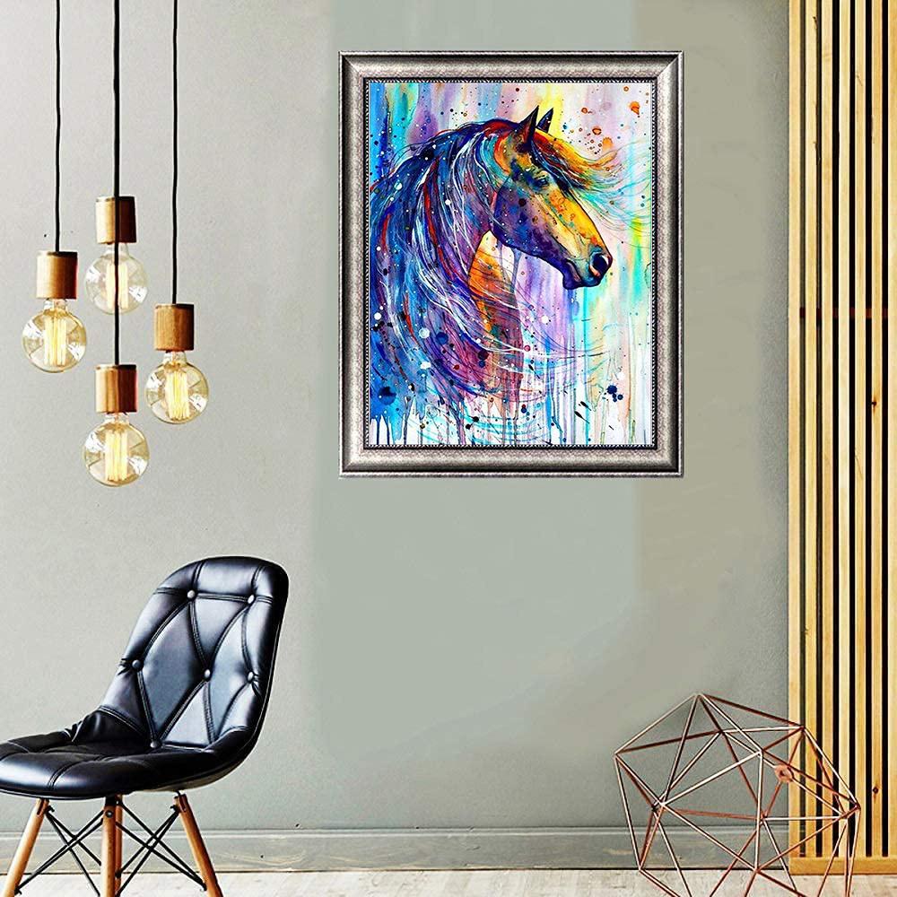 5D DIY Diamond Painting Handsome Horse Cross Stitch Kit Mosaic Diamond Embroidery Rose Full Round/Square Drill Home Decoration