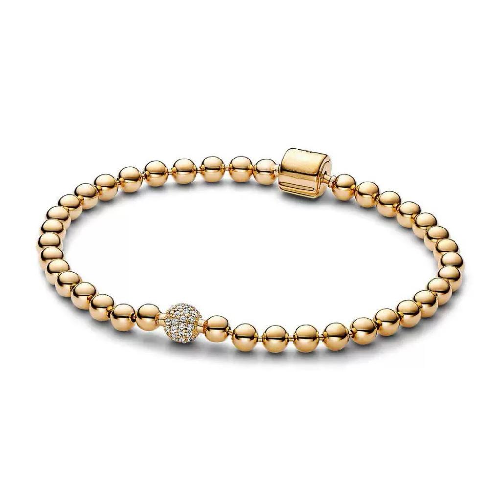 Round Bead Bracelet S925 Pure Silver Fashionable Heart Snake Bone Bracelet DIY Accessories For Women's Fine Jewelry Gifts