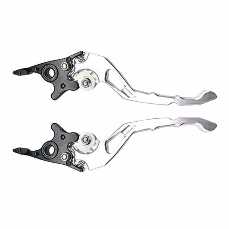 

Adjustable Ergonomic Motorcycle Brake Handles With Quick Response Suitable For Comfortable Grip Improved Brake Response срібний