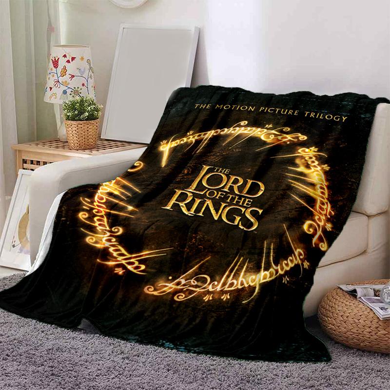 

The Lord of the Rings Trilogy DVD Box SetPrint Blanket, Soft Blanket For Sofa Office Bed And Travelling Daughter Birthday Gift esj368 130cm×150cm（50in×60in）