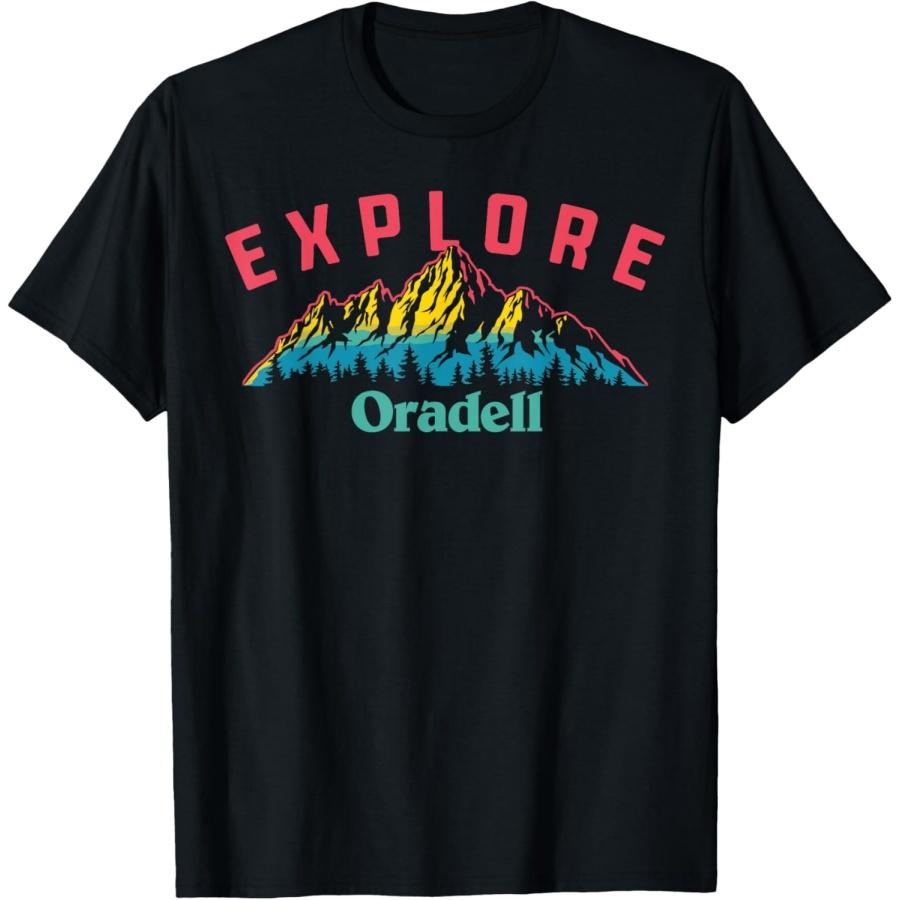 Oradell Explore! Nature Outdoor Mountains T-Shirt XXXXXL чёрный