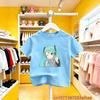 Hatsune Miku Future MIKU Line Fashion Pure Cotton Printed Short Sleeves Casual Slim Fit Clothing New Style For Boys Girls