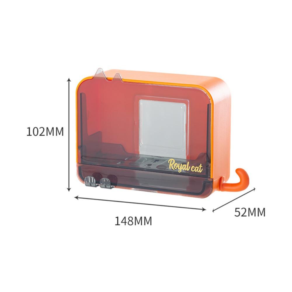 Wall-mounted Drawer Soap Dish Lid Flip Cover Laundry Soap Box New Drain Soap Storage Box