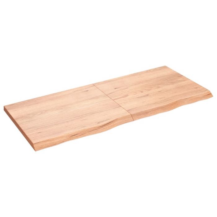 VidaXL Light Brown Table Top 140x60x4 Cm Treated Oak Wood 3156381
