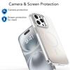 For iPhone 15 Pro Max Case Compatible with MagSafe TPU + Acrylic Gradient Phone Cover with Kickstand