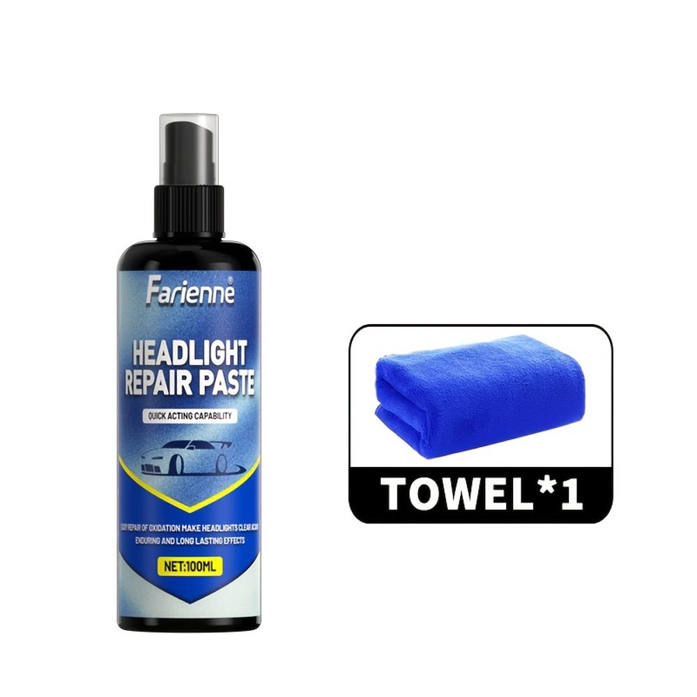 

Профессиональный спрей для восстановления фар автомобиля, простой в использовании набор для обслуживания фар, который восстанавливает окисленные, пожелтевшие и помутневшие фары.