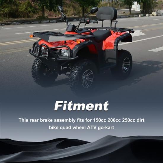 Hydraulic Rear Disc Brake Caliper System Disk Pad Kit for 150 200 250cc Go Kart