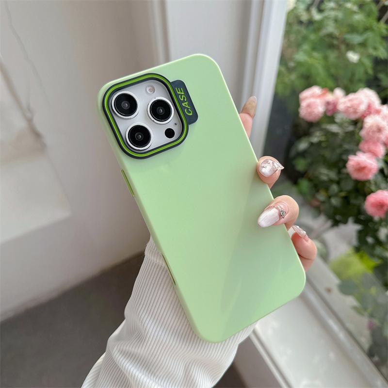 Suitable for Ip16 Phone Cases, Solid Color Dopamine, Apple 15, Simple and Elegant 13, Skin-feel Soft Case Pm