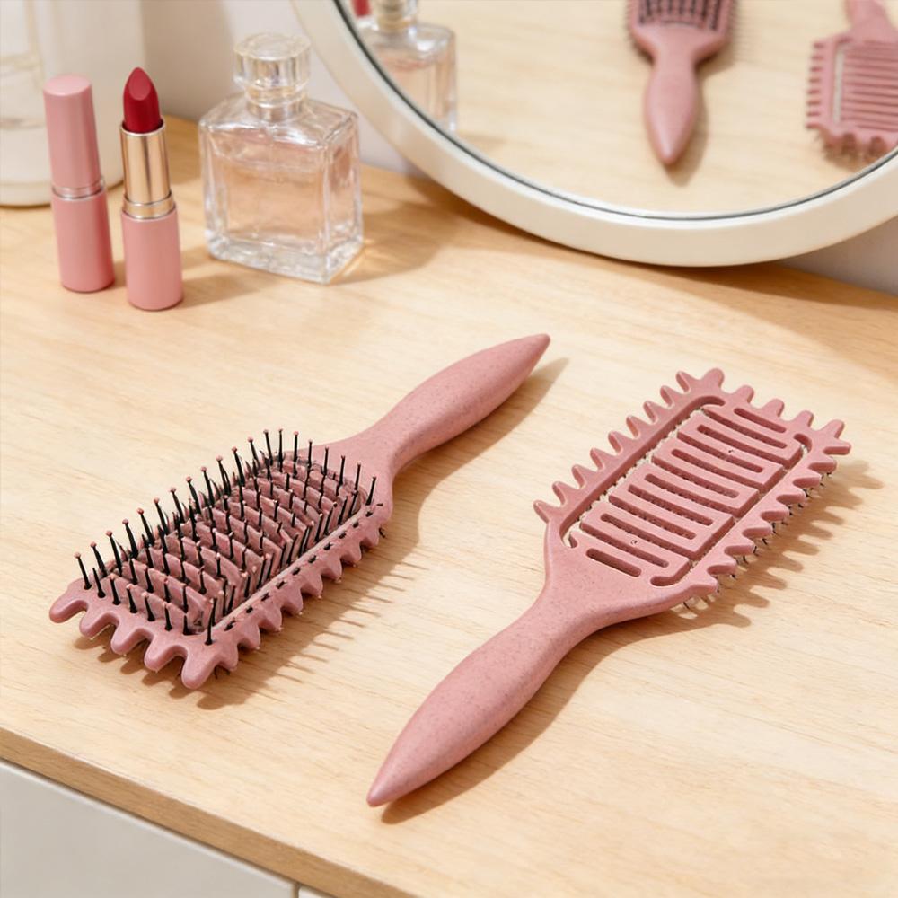 

Scalp Massage Rib Comb Hollow Out Design Hair Detangling Brush for Curly Wavy Hair Styling Hairdressing Tool