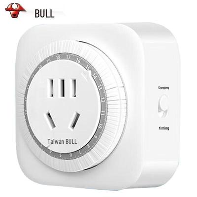 BULL 16A Mechanical Cycle Timer Socket CN Plug (adapter Included)