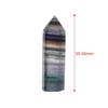 50-60mm Jewelry Colorful Stone Collectables Point Healing Crystal Wand Natural Fluorite Gemstone