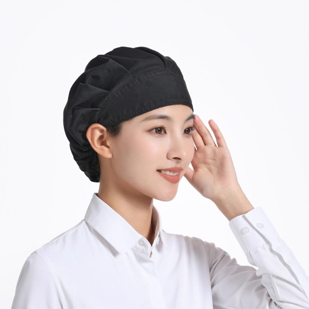 

Breathable Work Hat Solid Cafe Bar Baker Hat Hot Sale Dustproof Hat Restaurant Canteen Bakery 04