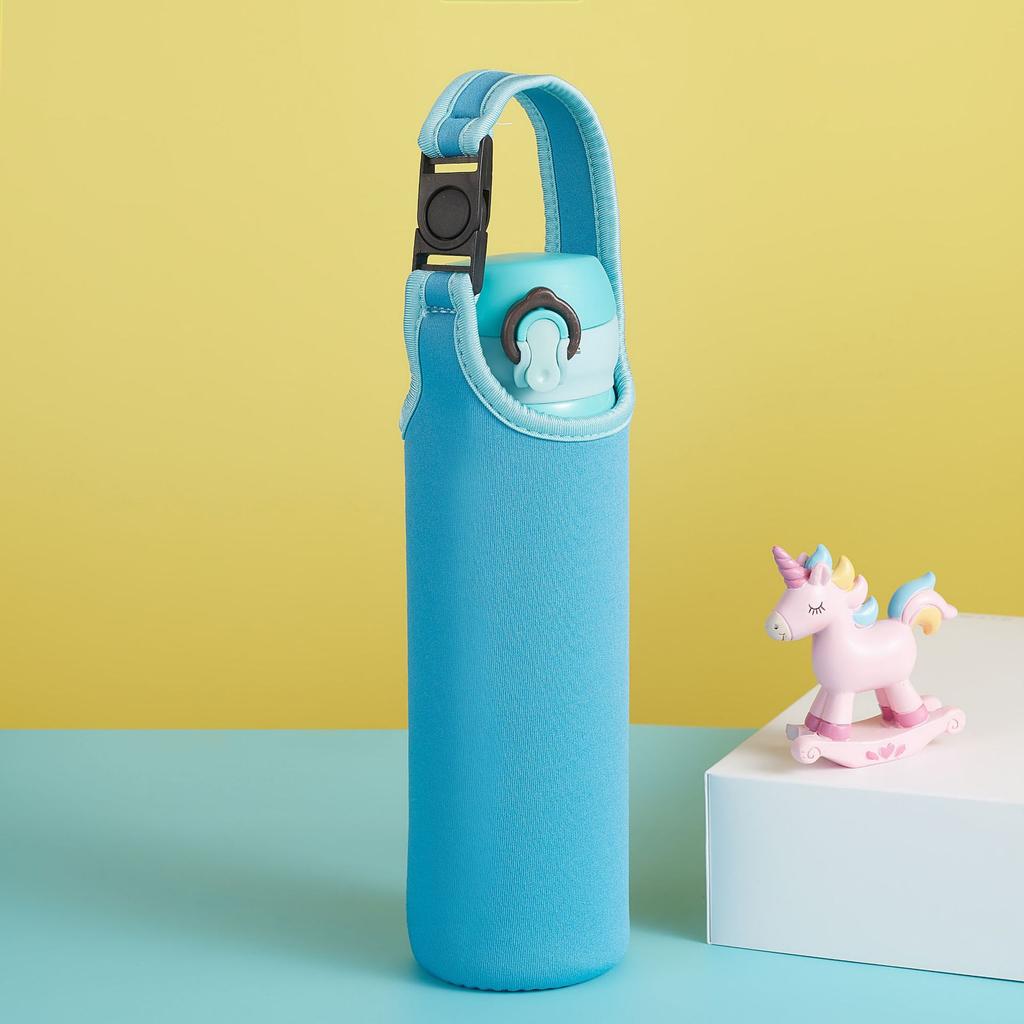 450ml-600ml Tragbare Neopren Vakuumbecher Hülle Wasserflaschenbezug Isolierhülle Tasche Glasflaschenetui Beutel Sport Camping Ac