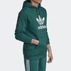 Adidas Originals Trefoil Hoodie With Drawstring And Letter Print Men Hoodie Green EJ9681